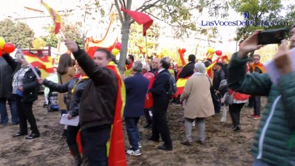 Miles de personas festejan el «Día de la Constitución» en Gerona con banderas de España