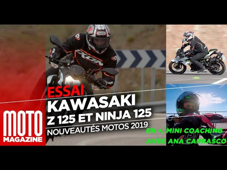 Kawasaki Ninja 125 et Kawasaki Z 125 2019 - essai Moto Magazine