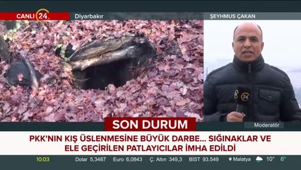 Diyarbakır'da PKK'nın kış üslenmesine operasyon