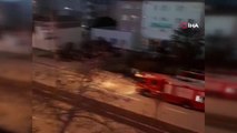 Çanakkale'de Halk Otobüsü Alev Alev Yandı