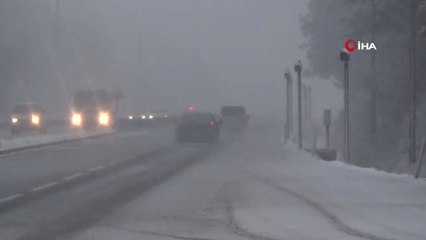 Bolu Dağı'nda Kar Yağışı Başladı