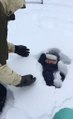 فيديو: أب متهور كاد أن يقتل طفله وسط الثلوج بمزحة غير متوقعه ! 