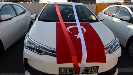 Emniyete 11 Araç Kurban Kesimi ve Dualar Eşliğinde Alındı