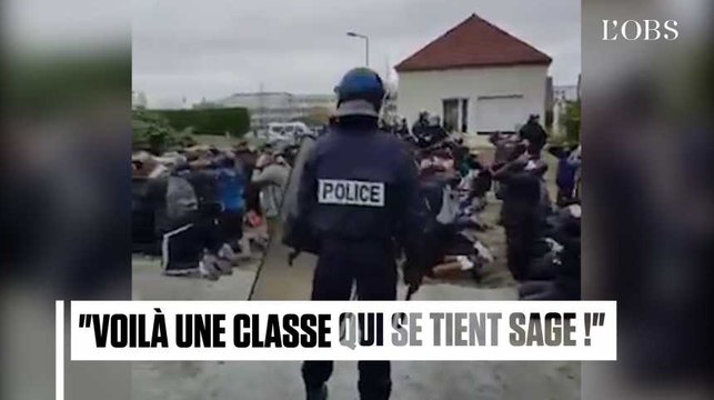 A genoux, mains sur la tête : ces images de l'interpellation de 153 jeunes scandalisent