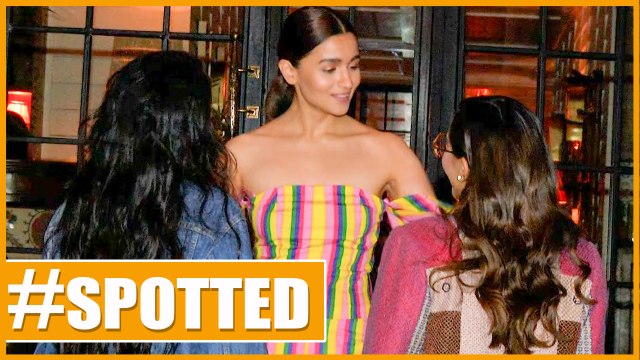 Anil Kapoor Alia Bhatt Sonam Kapoor And Mahesh Bhatt Spotted At Soho House