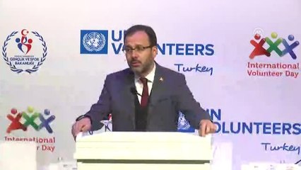 Bakan Kasapoğlu: "Bakanlık Olarak 2019 Yılını Gönüllülük Yılı Kabul Ediyoruz"