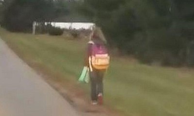 10 yaşındaki çocuğunu soğukta 8 km yürüttü