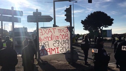 Barrage à Port de Bouc. On circule à nouveau