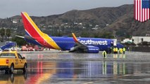 Southwest flight skids off runway at Hollywood Burbank Airport