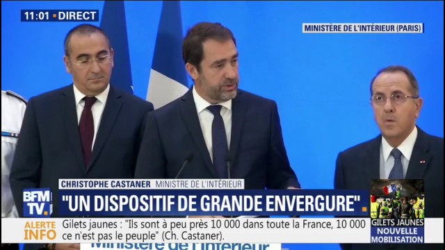 Castaner prend l'exemple d'un homme interpellé jeudi pour illustrer la violence anti-policier