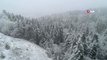 Karabük'ün Yüksek Kesimlerinde Kar Yağışı...kartpostallık Kar Manzarası Havadan Görüntülendi