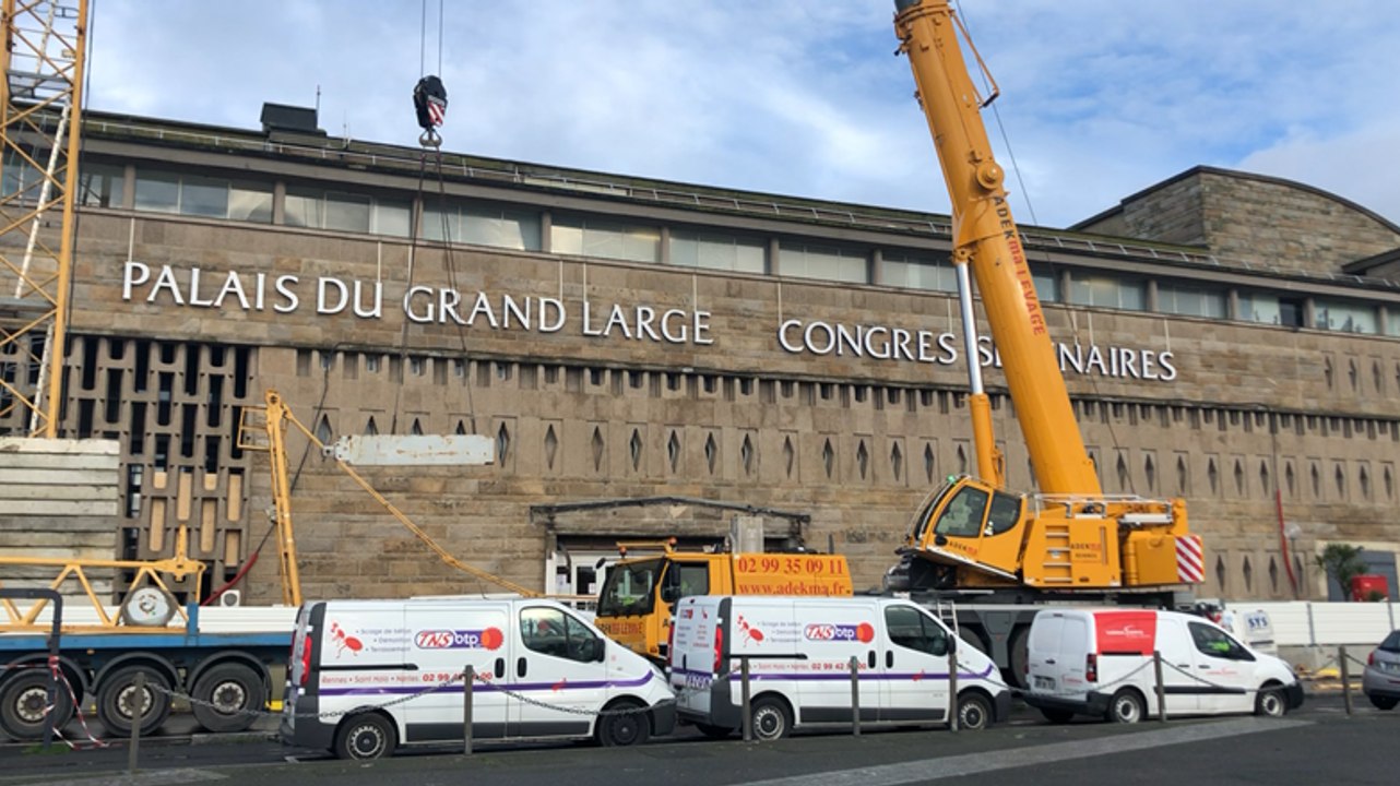 Montage de la grue