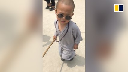 Little Stone, the three-year-old kung fu expert