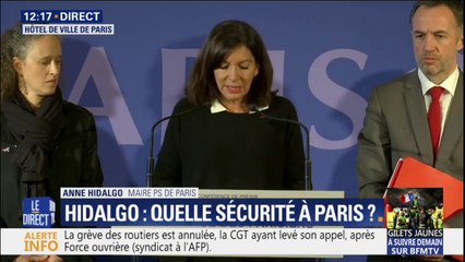 Anne Hidalgo détaille les mesures de sécurité à Paris pour samedi