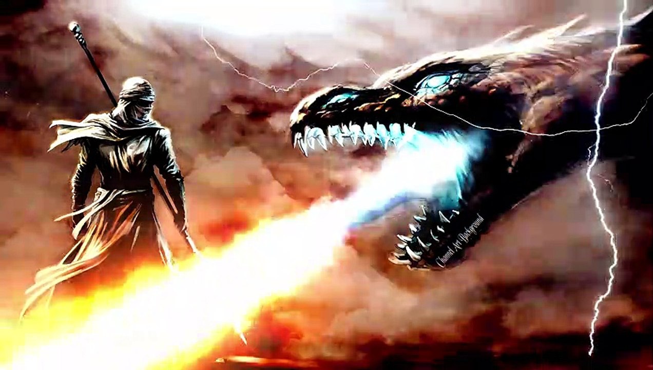 Dragon Fight Motion Background Animation Video Effect HD