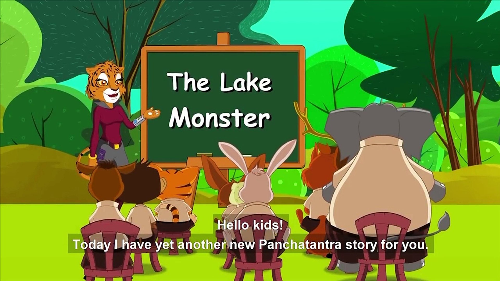 Panchatantra Moral Stories For Kids The Lake Monster - Maha Cartoon TV  English - video Dailymotion