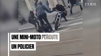 Mulhouse : un policier percuté par une mini-moto en marge d'une mobilisation lycéenne