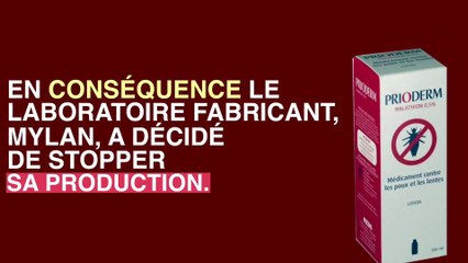 Prioderm : arrêt de commercialisation de cette lotion anti poux à cause de ses effets secondaires