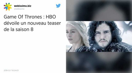 Game Of Thrones. Un nouveau teaser pour annoncer la Saison 8.