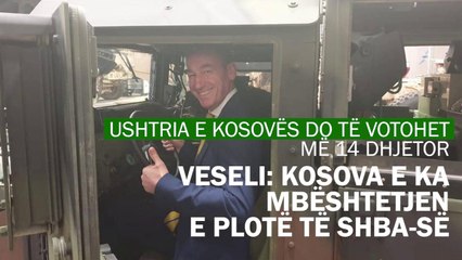 Veseli në amerikë sheh nga afër pajisjet ushtarake për Kosovën
