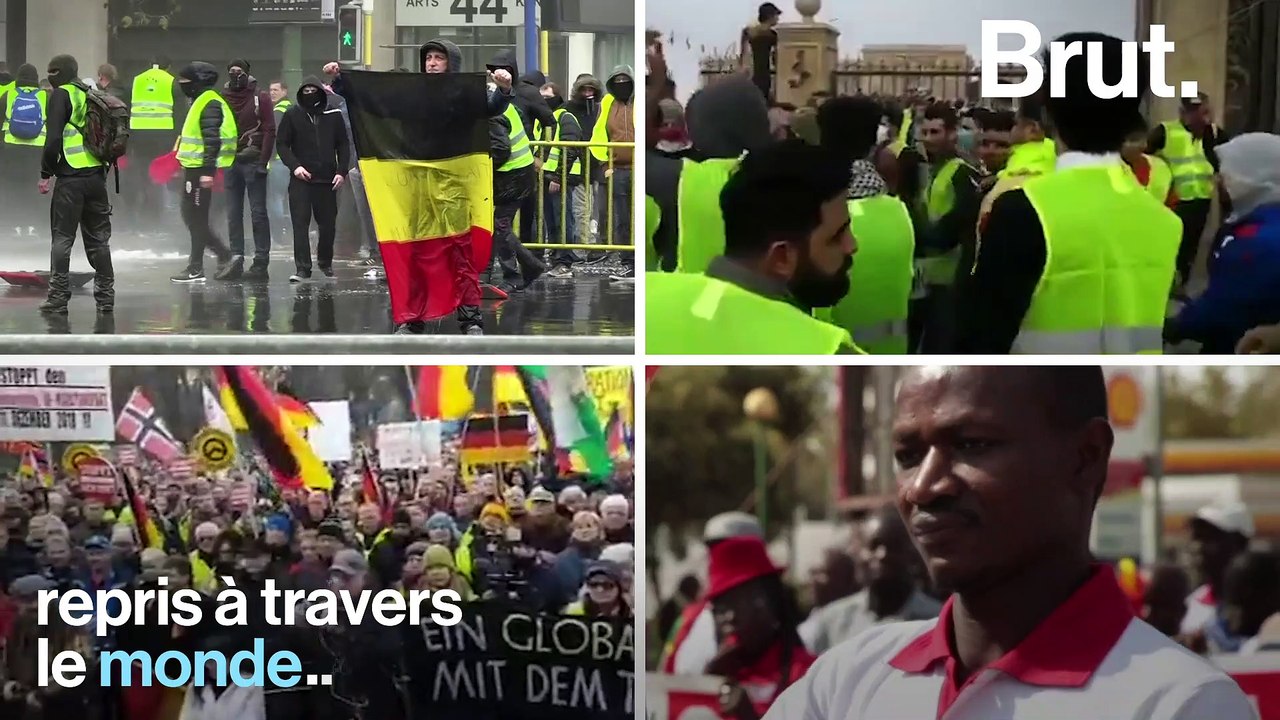 Les gilets jaunes dans le monde