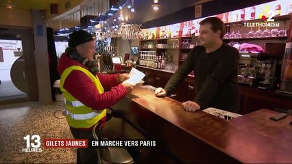 "Gilets jaunes" : ils marchent vers Paris pour apporter leurs doléances