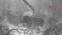 Bolu Dağı Geçişinde Kar Nedeniyle Ulaşım Aksadı