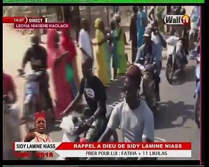 Inhumation de SLN : Arrivée du cortège à Léona Niassène