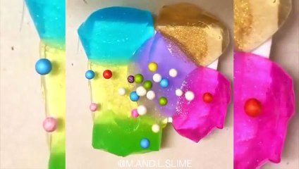 Clay Slime Mixing - Satisfying Slime ASMR video #63!