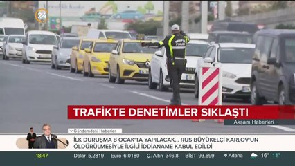 Trafikte denetimler sıklaştı...