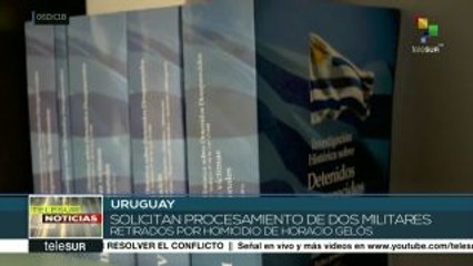 Uruguay: piden procesamiento de dos exmilitares por caso Gelós Bonilla
