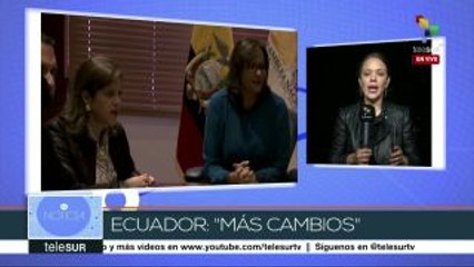 Lenín Moreno presenta a candidatos a la Vicepresidencia de Ecuador