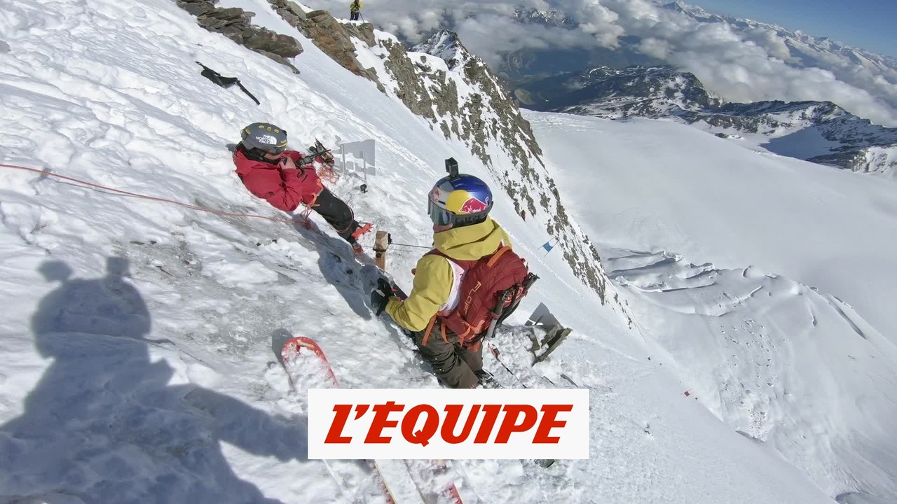 un slalom géant de pente raide à plus de 4 000 mètres d'altitude - Adrénaline - Ski freeride