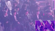 BTS REACTION TO GUGUDAN(ググダン)『NOT THAT TYPE』181128 AAA【防弾少年団 BTS】