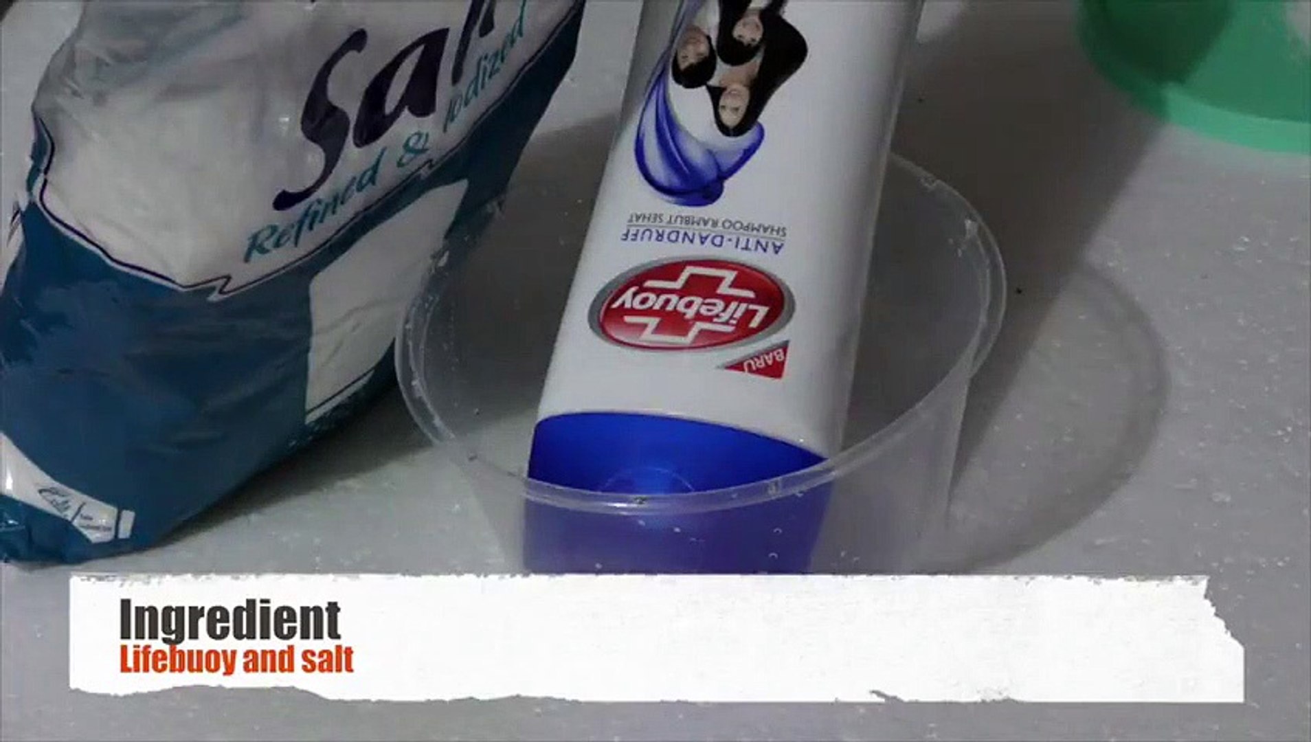 How To Make Slime With Lifebuoy Shampoo And Salt Slime With Lifebuoy And Salt