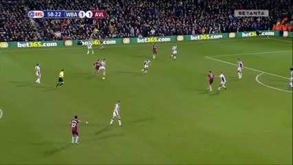 Anwar El-Ghazi stunning goal - West Brom 1-[2] Aston Villa