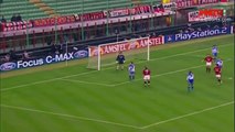 الشوط الاول مباراة ميلان و ديبورتيفو لاكورنيا 4-1 ربع نهائي دوري الابطال 2004