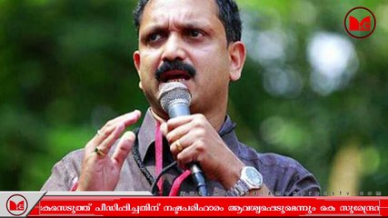 K Surendran | നിയമ നടപടികൾക്ക് ഒരുങ്ങി കെ സുരേന്ദ്രൻ.
