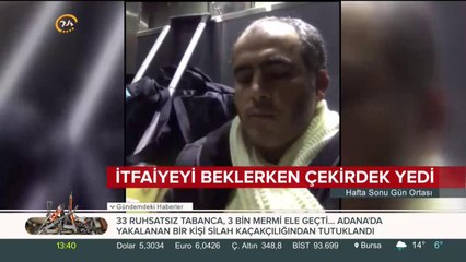 Asansörde mahsur kaldı