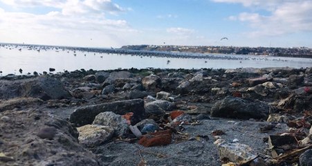 İstanbul Silivri'de Deniz kıyıdan 25 Metre Geri Çekildi