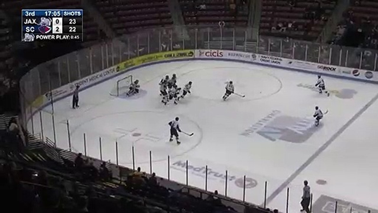 ECHL Jacksonville Icemen 2 at South Carolina Stingrays 3