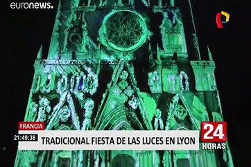 Francia: inició el tradicional Festival de las Luces de Lyon