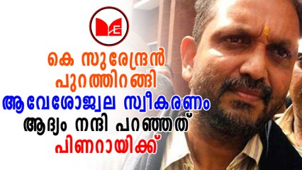 K Surendran | ബിജെപി ജനറൽ സെക്രട്ടറി കെ സുരേന്ദ്രൻ ജയിൽ മോചിതനായി.