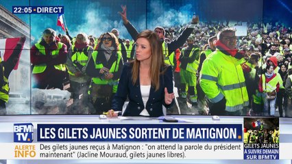Les gilets jaunes sortent de Matignon
