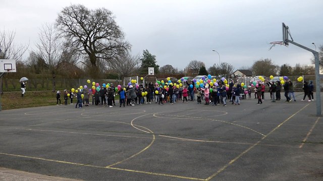 Téléthon 2018 : lâcher de ballons à l'école Rosa-Parks