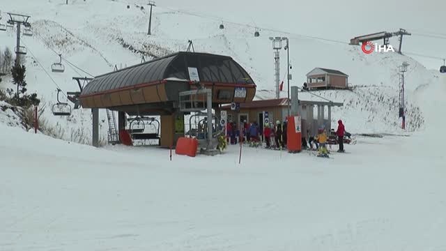 Palandöken'de Hafta Sonu Yoğunluğu