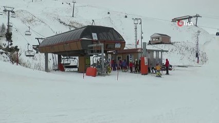 Palandöken'de Hafta Sonu Yoğunluğu