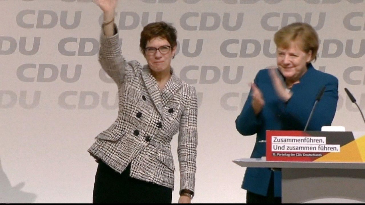 German CDU elects Kramp-Karrenbauer as new party leader