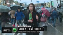 Studentët në Protestë, gazetarja Alma Demiraj raporton nga protesta - Top Channel Albania