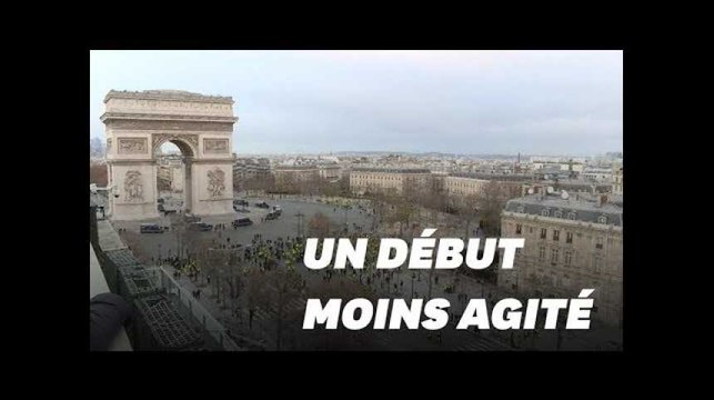 Gilets Jaunes: un début de manifestation moins agité le 8 décembre que le 1er décembre